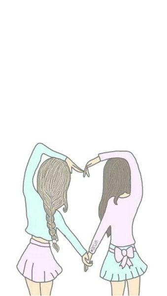 Рисунки для срисовки подруги