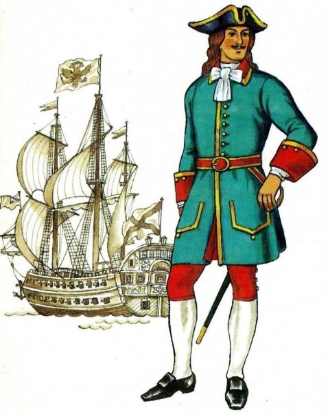 Форма Гардемаринов при Петре 1