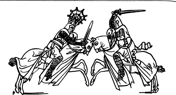 Рыцарский турнир раскраска