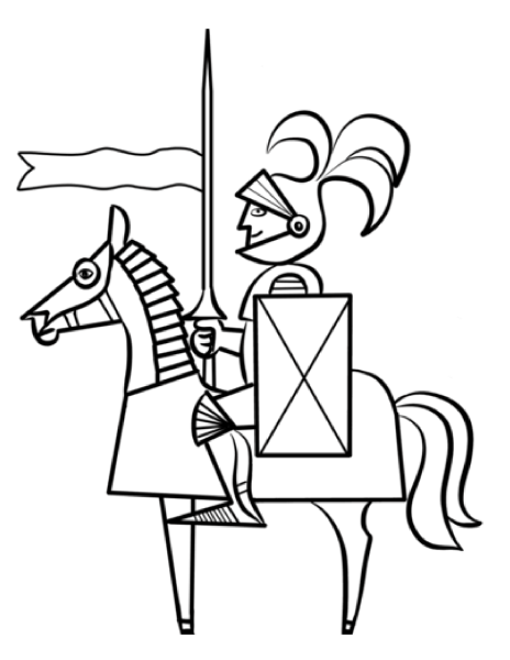 Рыцарский турнир рисунок