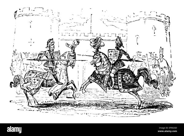 Рыцарский турнир разукрашка