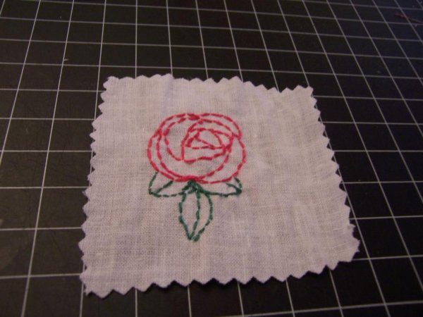 Вышивание стебельчатым швом