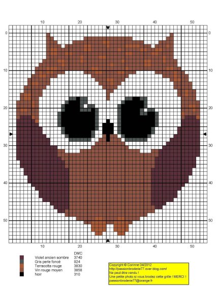 Вышивка 2 Совы