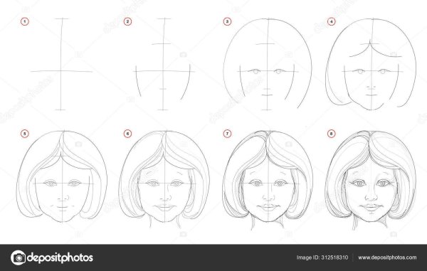Портрет карандашом легкий