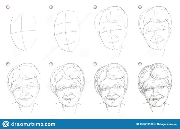 Лицо девушки для срисовки