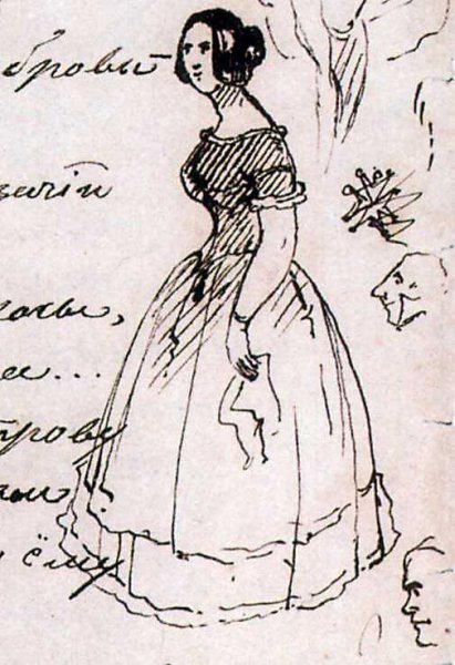 Раскраска Станционный смотритель Пушкин