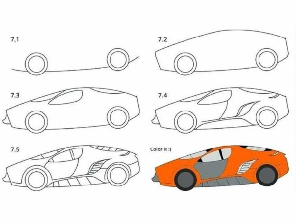 ВАЗ 2109 рисунок
