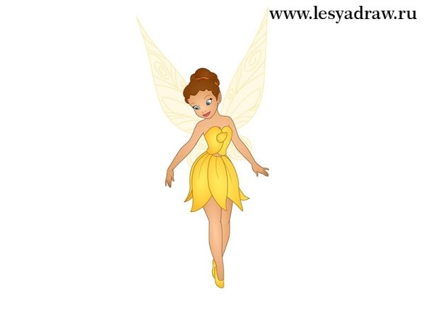 Фея в желтом платье