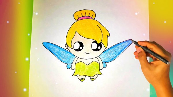 Нарисовать зубную фею легко