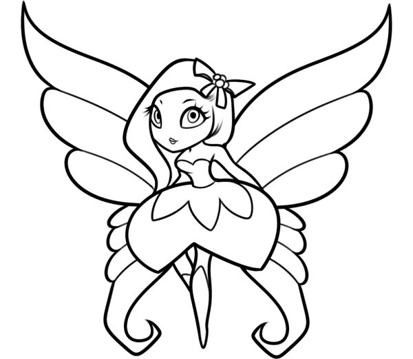 Раскраска. Феи
