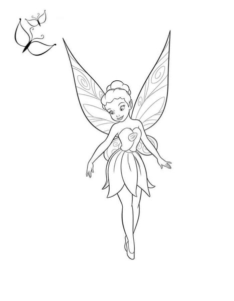 Фея Динь Динь раскраска