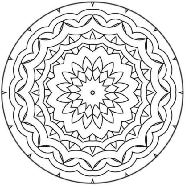 Витраж круглый узоры