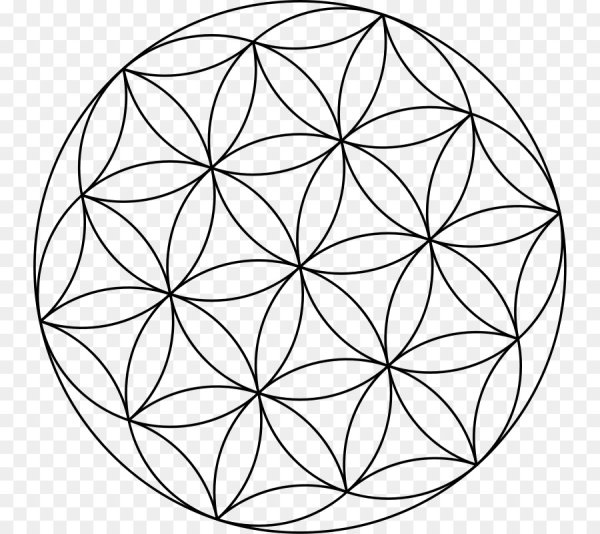 Круглая раскраска Мандала