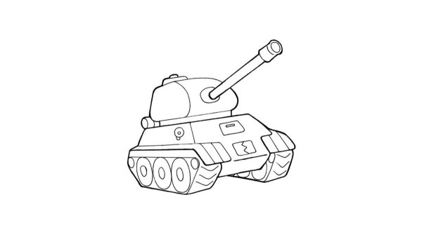 Танк рисунок