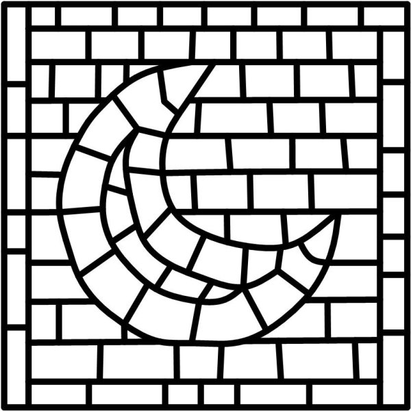 Мозаика трафарет