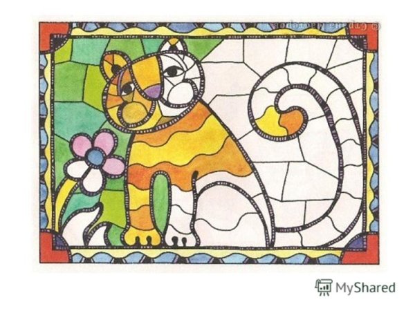 Мозаика из цветной бумаги