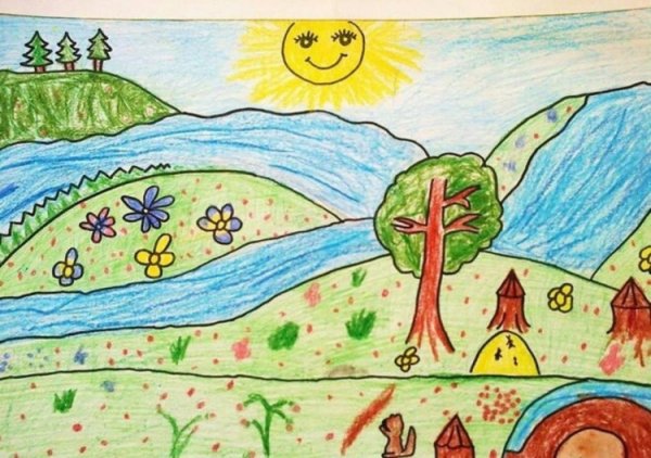 Детские рисунки о родине