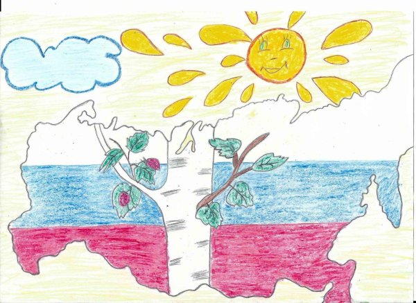 Россия Родина моя рисунок