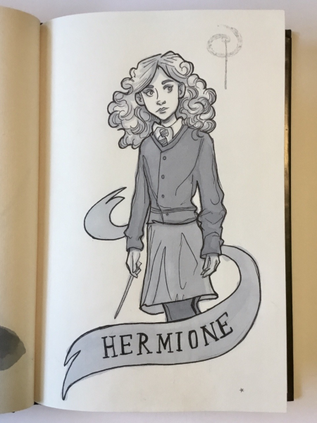 Гермиона Грейнджер для скетчбука