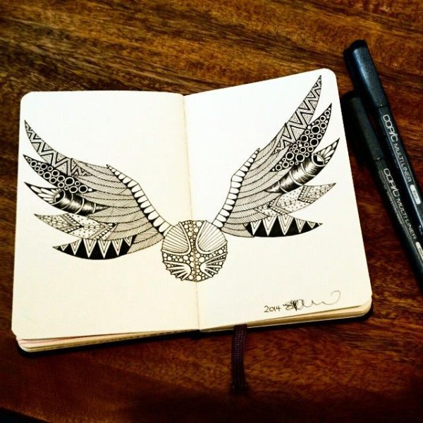 Зентангл Гарри Поттер