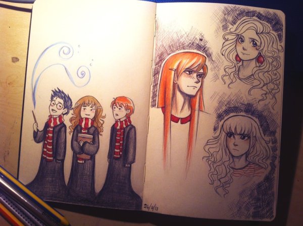 Скетчбук Рон Уизли