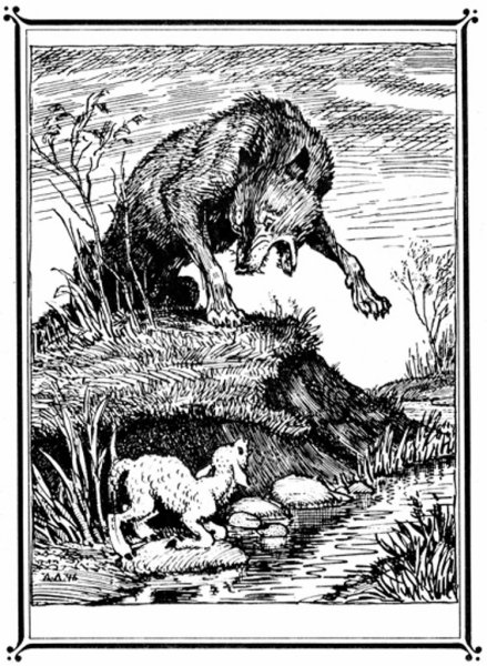 Сказка Крылова волк и ягненок