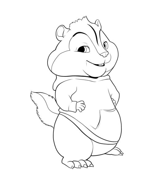 Поэтапное рисование бурундука