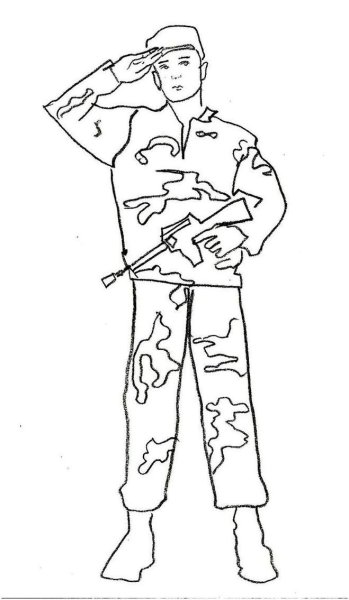 Рисунок солдату