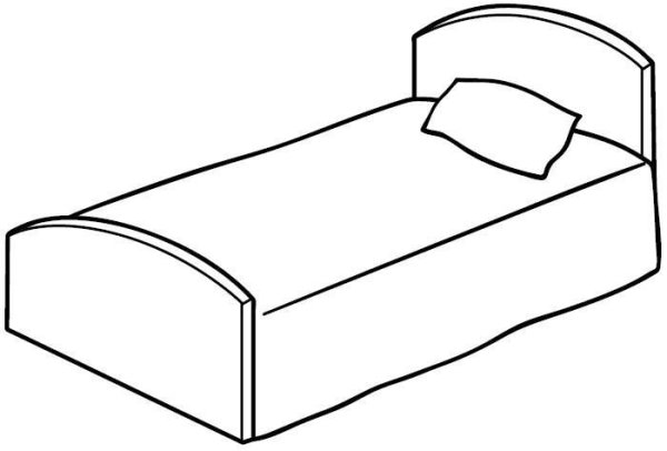 Кровать для срисовки