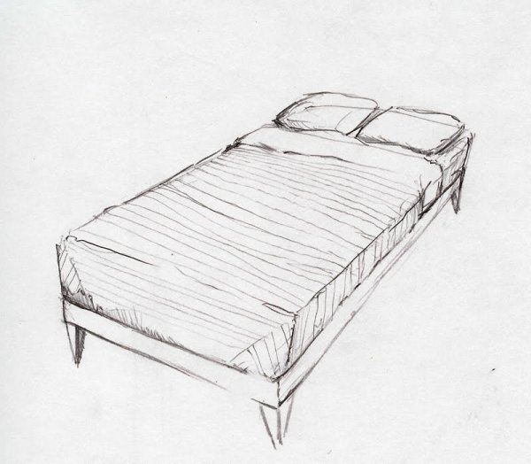 Кровать для распечатки