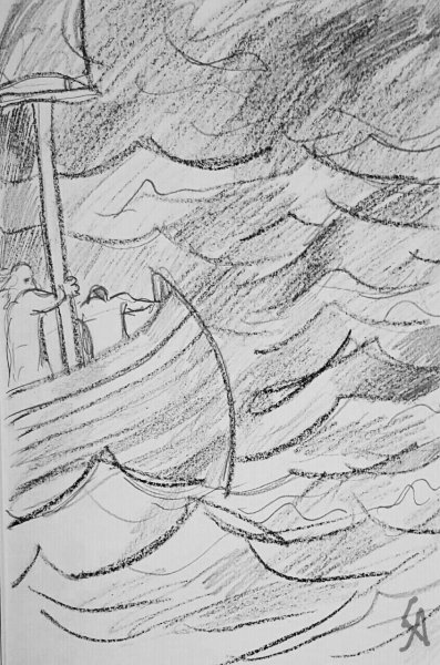 Буря карандашом