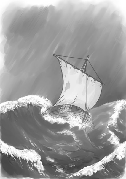 Море рисунок