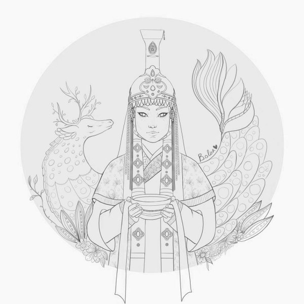 Бурятские раскраски