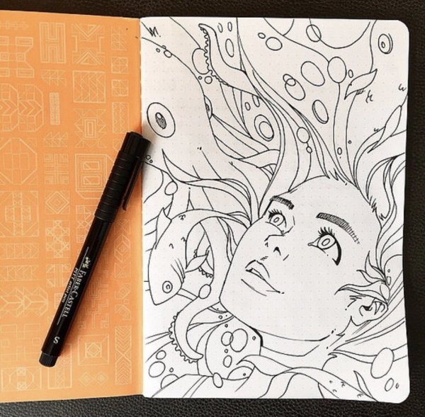 Рисунки для скетчбука лёгкие