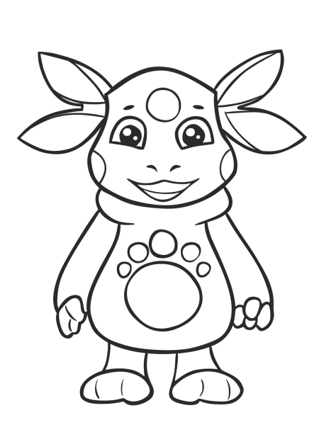 Рисунки для срисовки Лунтик