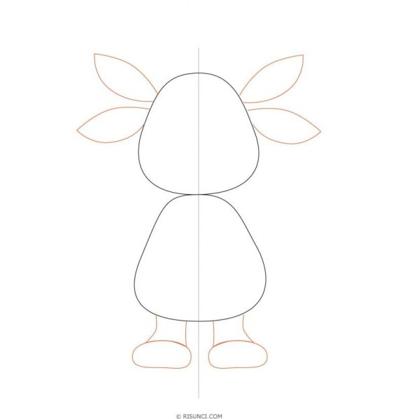 Пошаговое рисование Лунтика