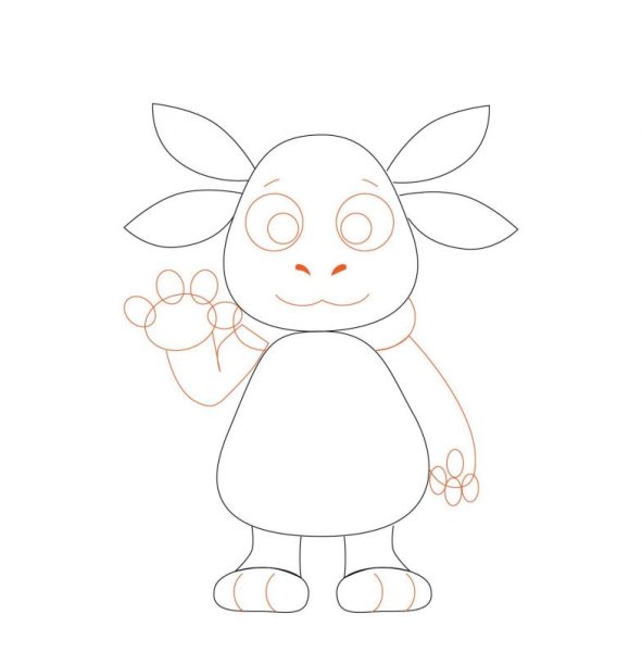 Лунтик рисунок карандашом