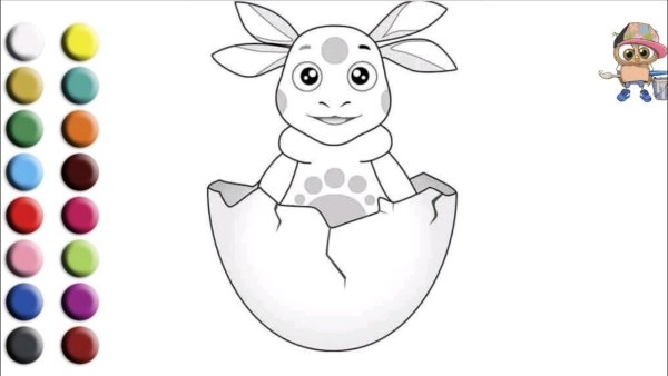 Лунтик рисунок карандашом