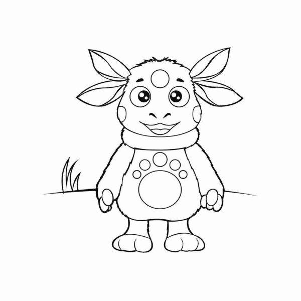 Лунтик рисунок карандашом