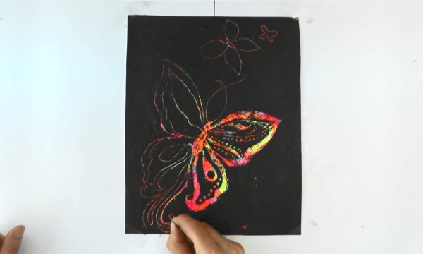 Техника граттаж для детей школьного возраста