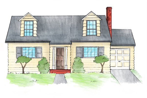 Домик для срисовки