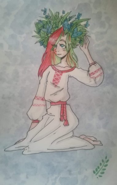 Нарисовать праздник Ивана Купала