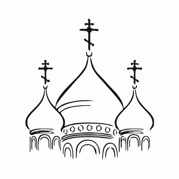 Купол с крестом вектор