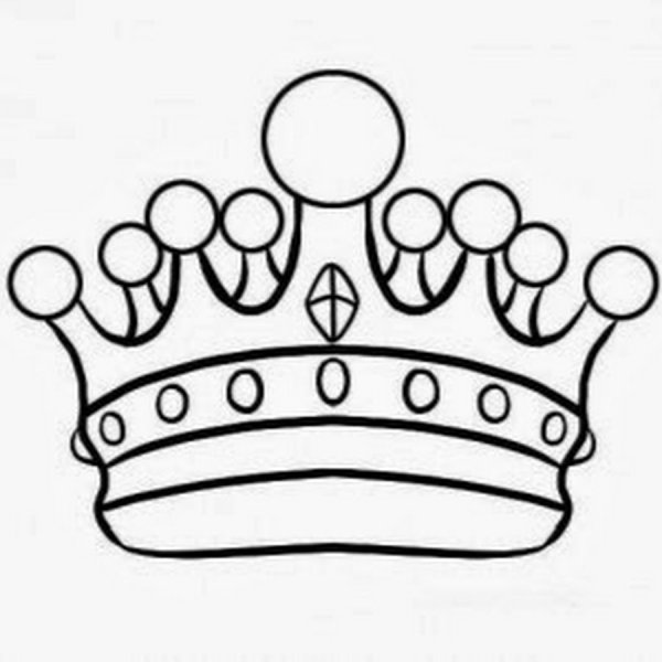 Корона нарисованная простая