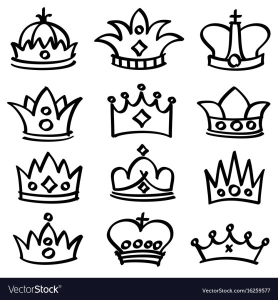 Корона тату эскиз