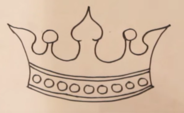 Поэтапное рисование короны