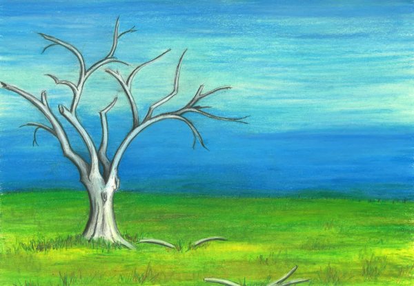 Пейзажи гуашью легкие