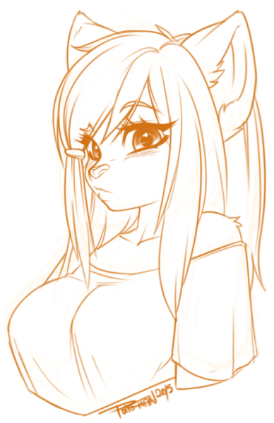 Фурри карандашом