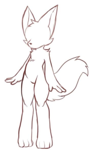 Рисунки фурри легкие