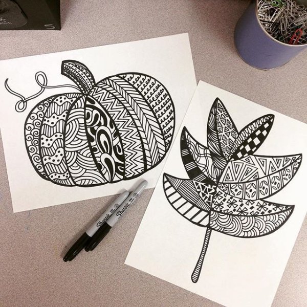 Зентангл легкие